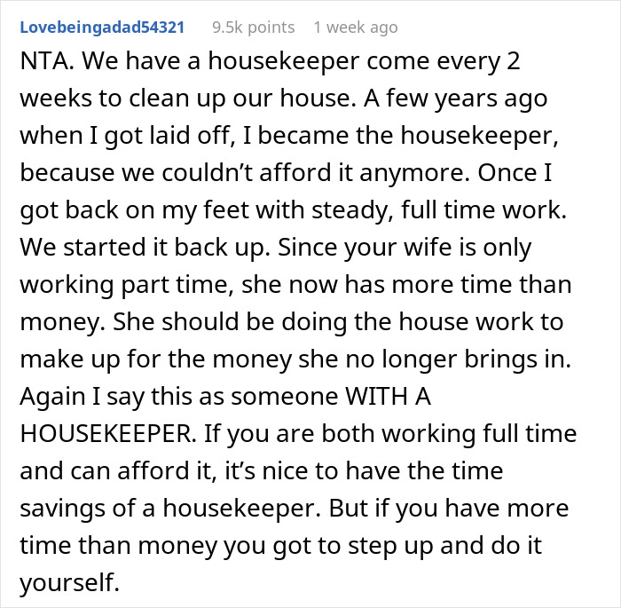Guy Won't Pay For Housekeeping Service After Wife Gets Laid Off At Her Job, Drama Ensues