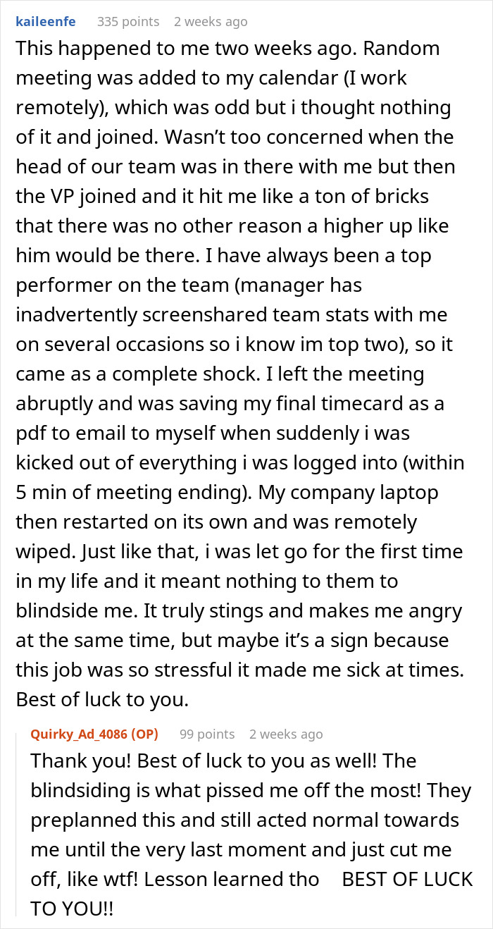 “Never Be Loyal To Your Employer”: Employee Loses The Job She’s Had For 2 Years In 15 Minutes “Never Be Loyal To Your Employer”: Employee Loses The Job She’s Had For 2 Years In 15 Minutes