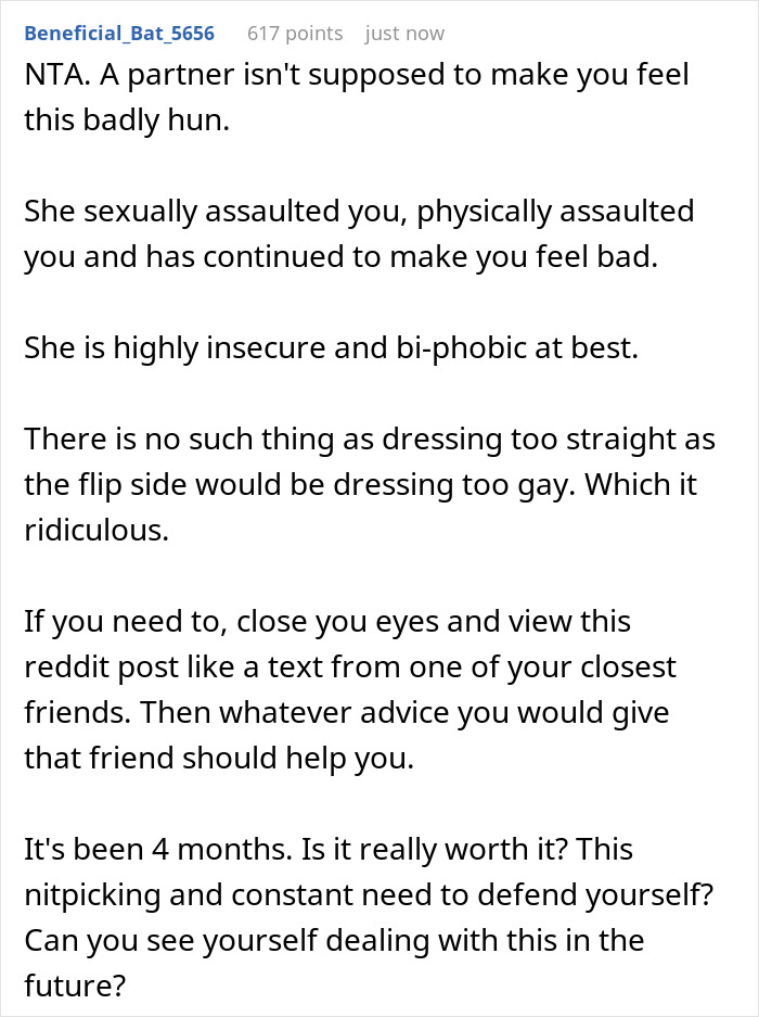 Woman’s GF Yells At Her For Wearing Dress And Having Long Hair, Relationship Is Put Into Question - 18
