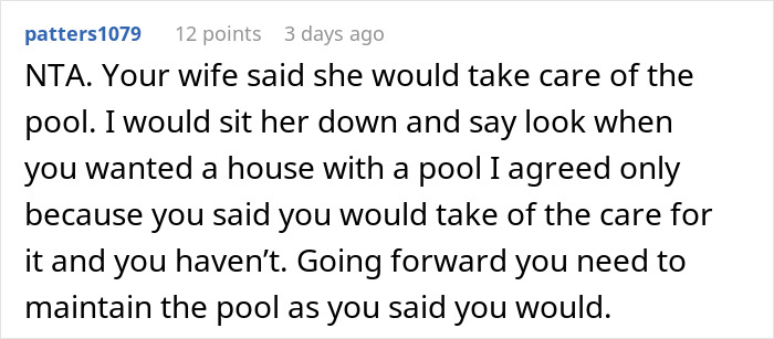 Man Refuses To Look After Pool Any Longer, Asks Wife To Stick To Her Promise, Drama Ensues Man Refuses To Look After Pool Any Longer, Asks Wife To Stick To Her Promise, Drama Ensues