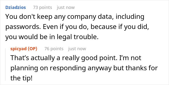 Company Seeks Employee Out, Terminates Them In 30 Days But Asks For Laptop Password After 6 Months