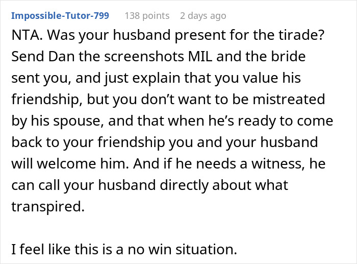 Woman Asks If Her Dress Was Really Inappropriate After Bride Makes A Scene