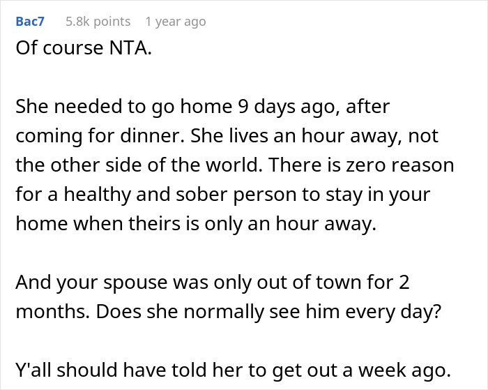 Mom Gets Kicked Out For Not Taking The Hint That Her Son And DIL Want Alone Time Mom Gets Kicked Out For Not Taking The Hint That Her Son And DIL Want Alone Time