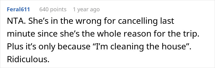 &ldquo;[Am I The Jerk] For Calling My Wife A Jerk After She Bailed Off A Family Trip&rdquo;