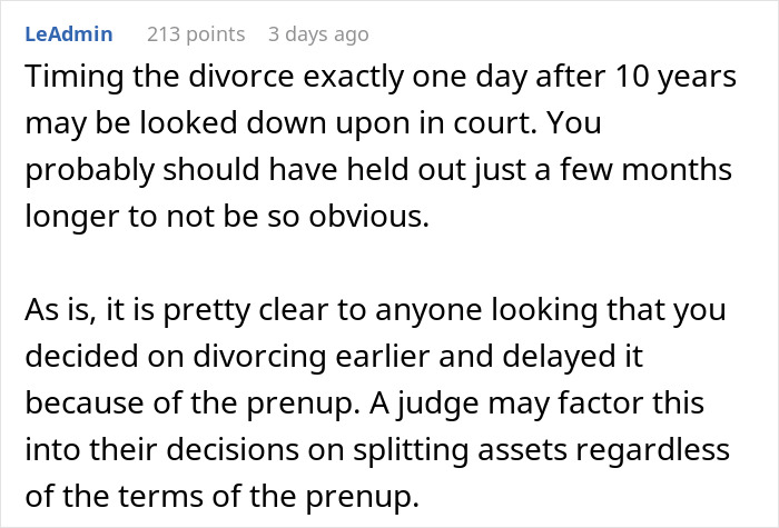 Man Doesn't Divorce Cheating Wife Until Their 10th Anniversary To Score On Their Prenup - 21