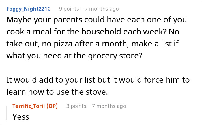 14 Y.O. Boy Expects 15 Y.O. Sister To Make Him Lunch, Blames Her For Letting Him Starve 14 Y.O. Boy Expects 15 Y.O. Sister To Make Him Lunch, Blames Her For Letting Him Starve