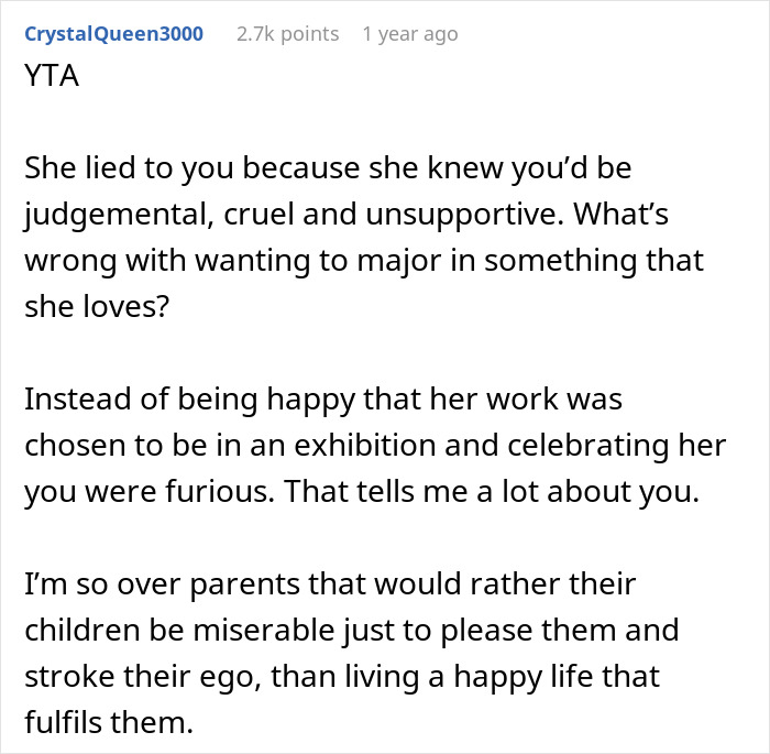 Dad Leaves Daughter High And Dry After Finding Out She Lied About Majoring In Comp Sci