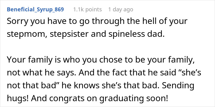 Dad Demands Daughter Take Spoiled Stepsister On Her Graduation Trip, She Moves Out Instead Dad Demands Daughter Take Spoiled Stepsister On Her Graduation Trip, She Moves Out Instead