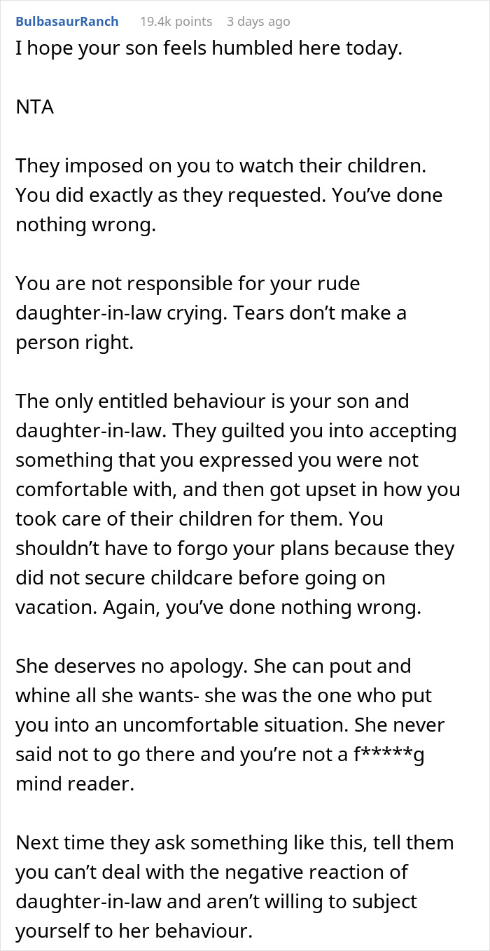 Entitled DIL Demands Grandma Babysit Her Kids For 5 Days, Gets Angry When Kids Are Taken To Disney Entitled DIL Demands Grandma Babysit Her Kids For 5 Days, Gets Angry When Kids Are Taken To Disney