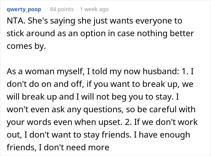 Guy Laughs At 30 Y.O. Woman’s Unrealistic Expectation Of Rejected Guys Winning Her Heart Over Slowly - 22