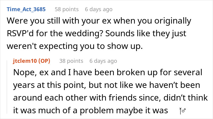 Person Attends 'Best Friend's' Wedding, Finds No Saved Seat For Them At The Reception