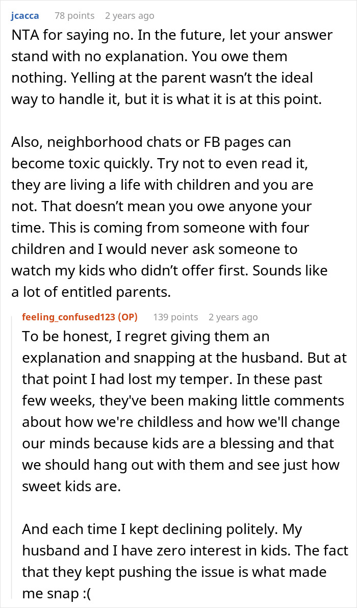 Childfree Woman Stands Firm Against Neighborhood Pressure To Babysit For Free, Is Blasted Online - 17