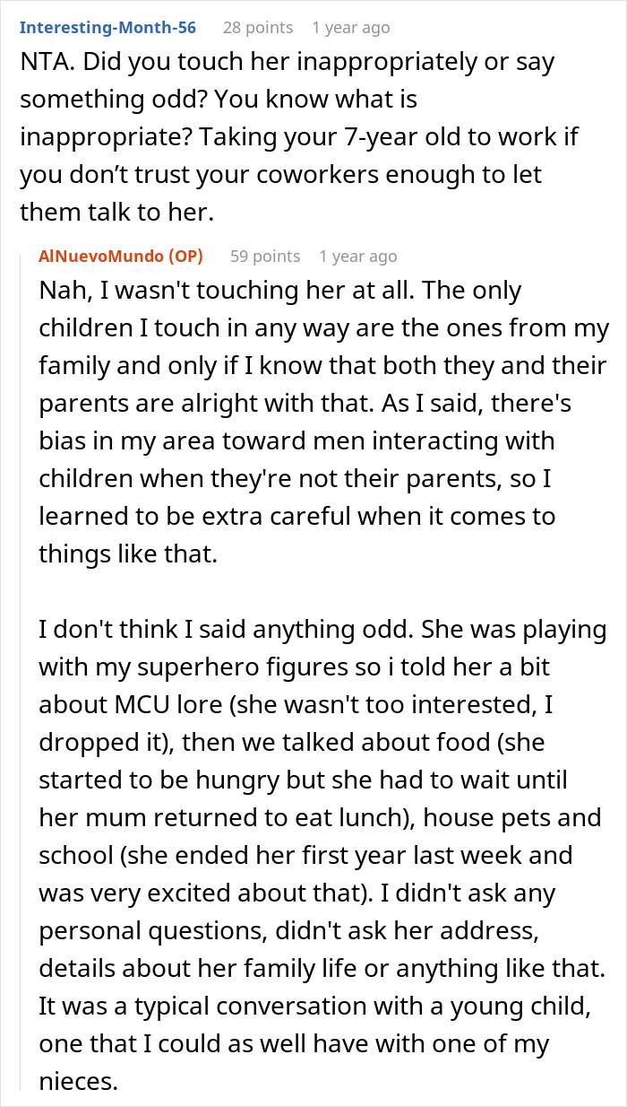 Man Gets Called A 'Pervert' For Hanging Out With Coworker's 7-Year-Old Daughter