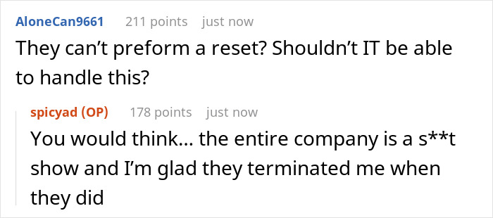 Company Seeks Employee Out, Terminates Them In 30 Days But Asks For Laptop Password After 6 Months