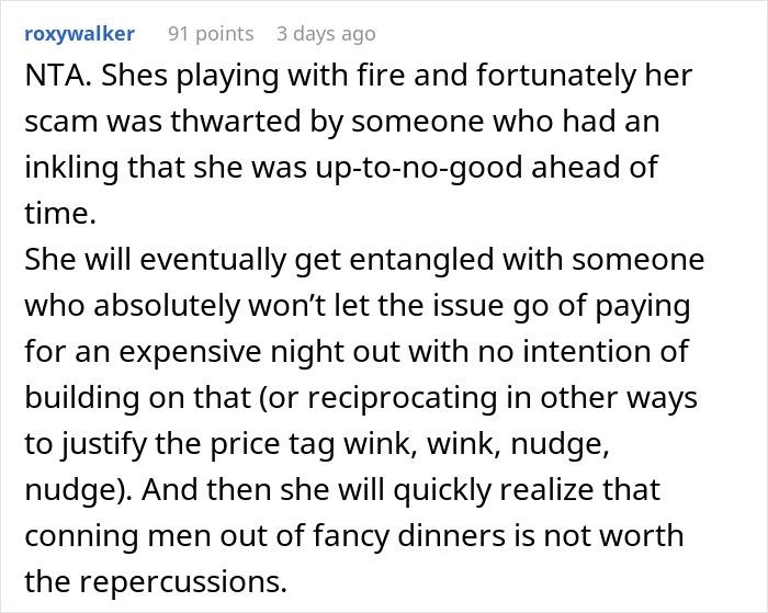 Woman's Attempt To Score Free Dinner On Date Ends In Embarrassment As He Got Warned Beforehand