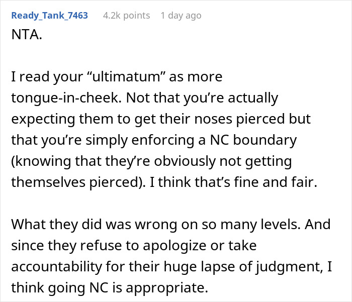 &ldquo;Both Got Their Noses Pierced&rdquo;: Woman Gives Ultimatum To Parents Who Violated Her Trust