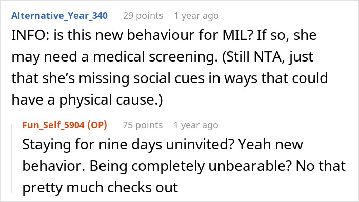Mom Gets Kicked Out For Not Taking The Hint That Her Son And DIL Want Alone Time Mom Gets Kicked Out For Not Taking The Hint That Her Son And DIL Want Alone Time