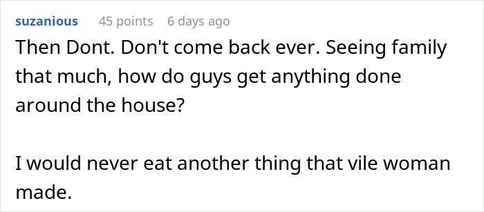 Woman Who Called Her Daughter-In-Law &ldquo;Too Fat To Eat Dinner&rdquo; Is Shocked When She Leaves