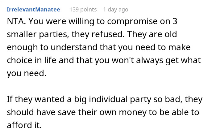 Triplets Want Individual "Sweet 16s", Tell Mom To Get An Extra Job If She Can't Afford It