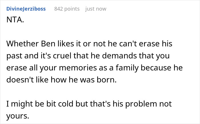 Mom Agrees To Hide All Photos Of Her Son Pre-Transition Except For One, Gets Called Cruel