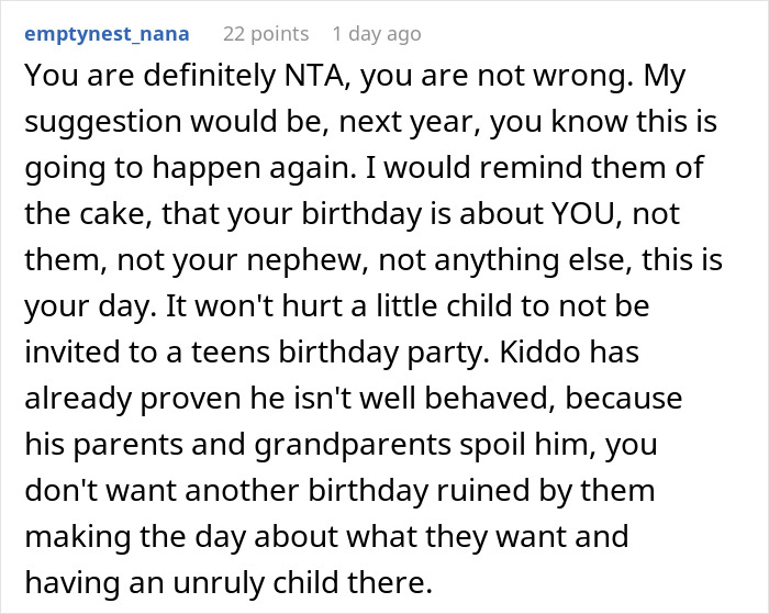 Parents Ignore Teen’s Request To Not Invite 5 Y.O. Nephew To B-Day Party, It Ends In Disaster - 23