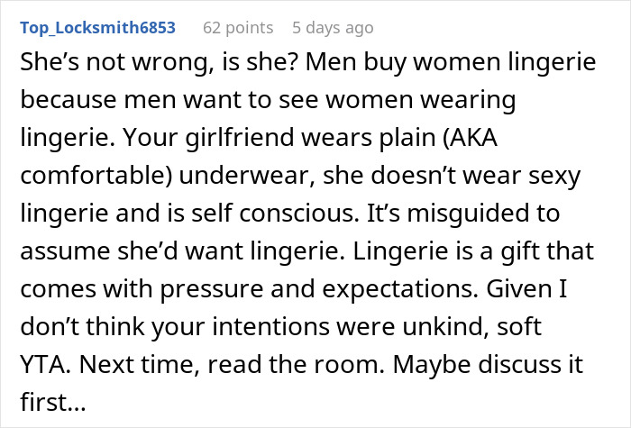 Man Doesn&rsquo;t Understand Why GF Didn&rsquo;t Appreciate His Gift, Gets A Reality Check