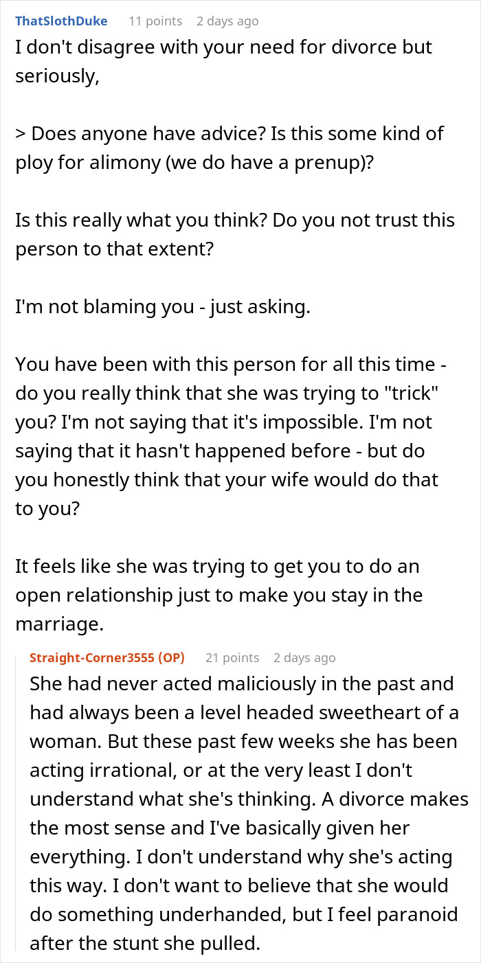 Man Freaks Out After Wife Confesses To Asking Her Friend To Replace Her For Intercourse
