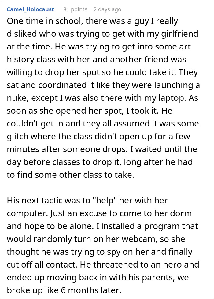 “The Definition Of Petty”: People Applaud This Guy’s Clever Revenge On Cheating Ex - 11