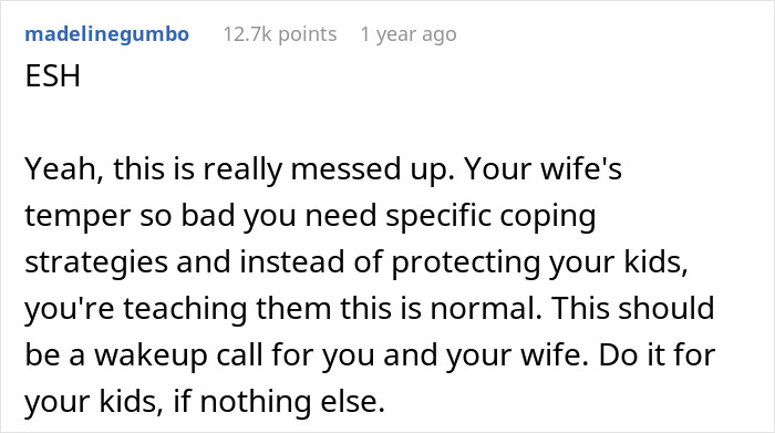Dad Gets A Wake-Up Call After People Tell Him Wife's "Bad Days" Are Not For Him To Manage
