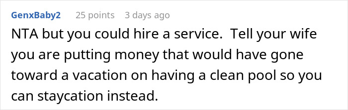 Man Refuses To Look After Pool Any Longer, Asks Wife To Stick To Her Promise, Drama Ensues Man Refuses To Look After Pool Any Longer, Asks Wife To Stick To Her Promise, Drama Ensues