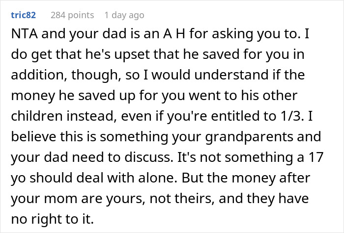 Parents Expect Son To Share His Huge Inheritance With Half-Siblings, Can't Believe He Won't Parents Expect Son To Share His Huge Inheritance With Half-Siblings, Can't Believe He Won't