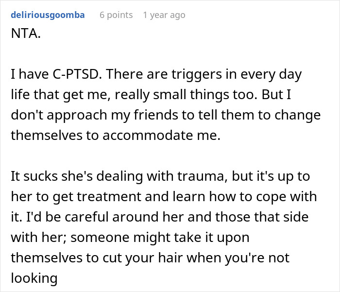 Woman Is Stunned When A Friend Asks Her To Cut Off Her Hair, Claiming It Reminds Her Of Her Trauma