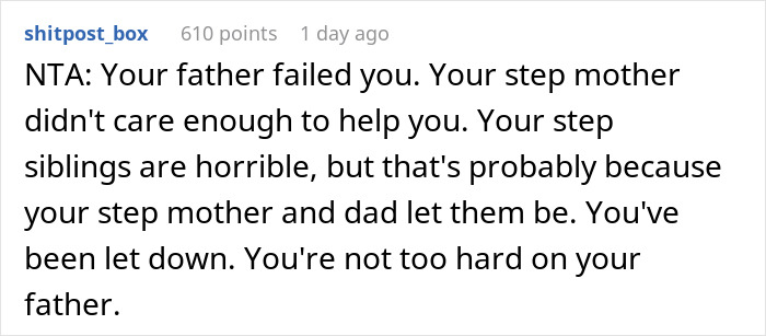Dad Is Crushed After Daughter Calls Him Out For Abandoning Her In Favor Of His New Marriage