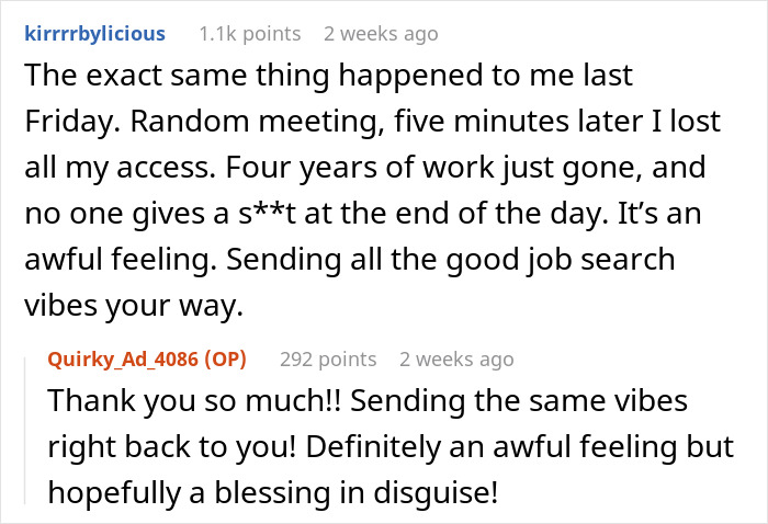 “Never Be Loyal To Your Employer”: Employee Loses The Job She’s Had For 2 Years In 15 Minutes “Never Be Loyal To Your Employer”: Employee Loses The Job She’s Had For 2 Years In 15 Minutes