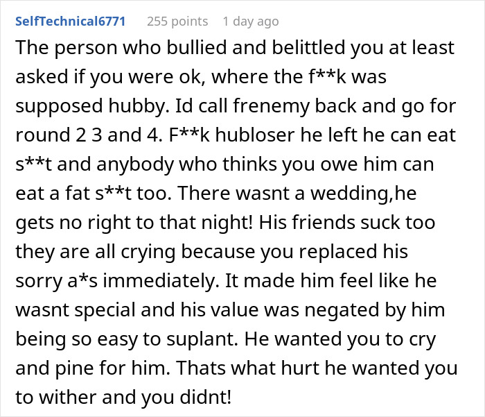 Man Ghosts Ex After Leaving Her At The Altar, Is Upset She Slept With Another Man The Same Night