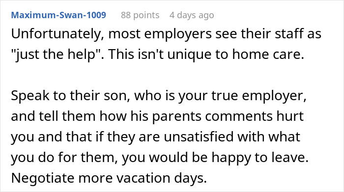 Entitled Elderly People Don't Want Caretaker To Take Time Off For Her Wedding