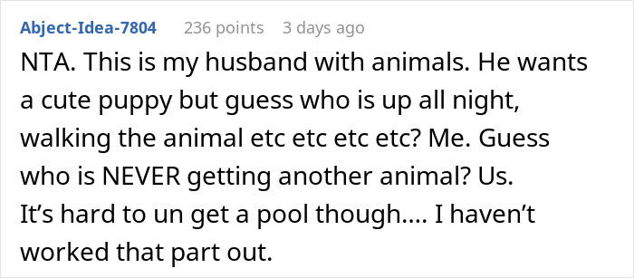 Man Refuses To Look After Pool Any Longer, Asks Wife To Stick To Her Promise, Drama Ensues Man Refuses To Look After Pool Any Longer, Asks Wife To Stick To Her Promise, Drama Ensues