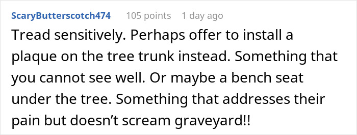 Man Asks If He’d Be A Jerk To Ask Parents To Remove Their Child’s Memorial From His Property - 23