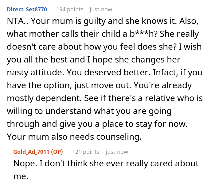Mom Asks Favor From Firstborn After Abandoning Her For Her New Family, Gets A Cold Hard No Mom Asks Favor From Firstborn After Abandoning Her For Her New Family, Gets A Cold Hard No