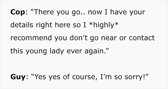 &ldquo;By God, I Wanted To Be This Guy&rdquo;: Man Sees Friendly Cop Putting Creepy Date in His Place