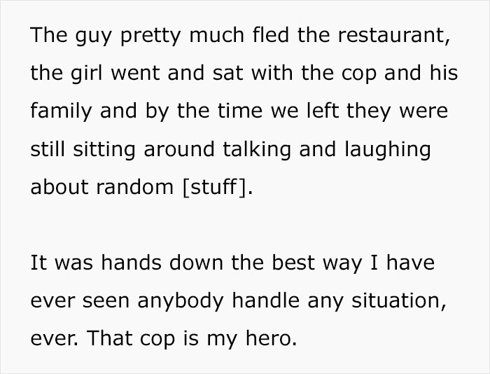 &ldquo;By God, I Wanted To Be This Guy&rdquo;: Man Sees Friendly Cop Putting Creepy Date in His Place