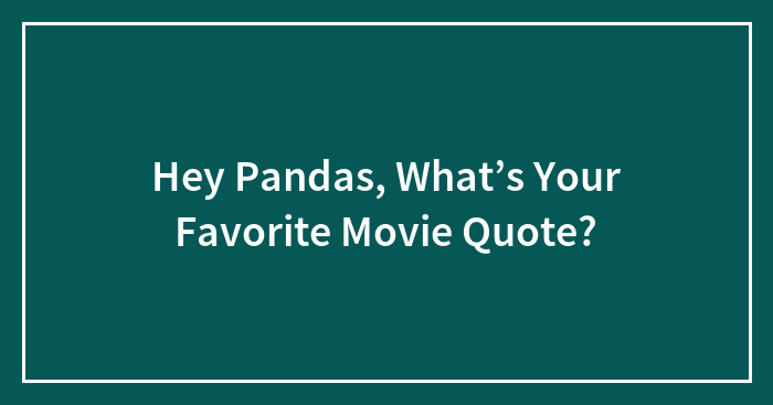 Hey Pandas, What’s Your Favorite Movie Quote? (Closed)