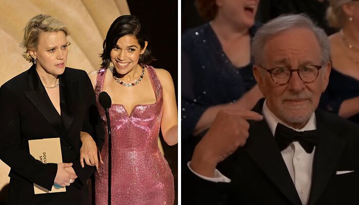 Kate Mckinnon Discovers She’s Been Sending “Tasteful Nudes” To Steven Spielberg At The 2024 Oscars
