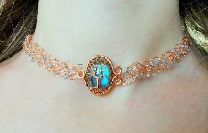 I Crochet With Wire To Make Jewelry, Here Are Some Of My Necklaces (6 Pics)