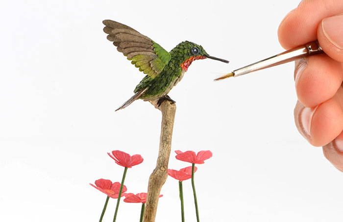 Our 7 Bird Sculptures Made From Tiny Hand-Cut Feathers