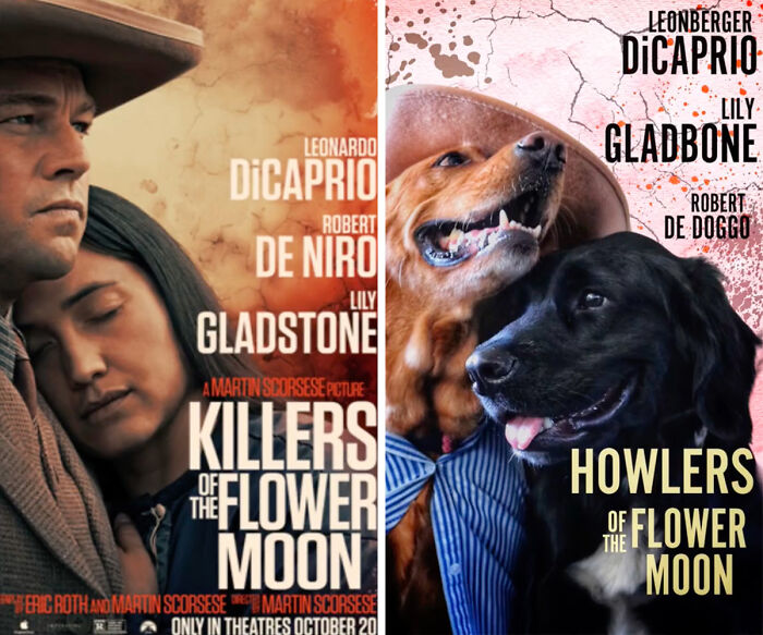 Dog Daycare Steals The Show, Recreating Hilarious Movie Posters Of Oscar-Nominated Films (10 Posters)