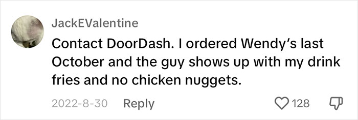 Man In Shock After DoorDash Driver Eats All His Food And Leaves A Badly Written Note Behind