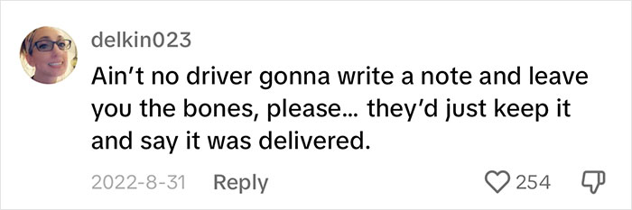 Man In Shock After DoorDash Driver Eats All His Food And Leaves A Badly Written Note Behind