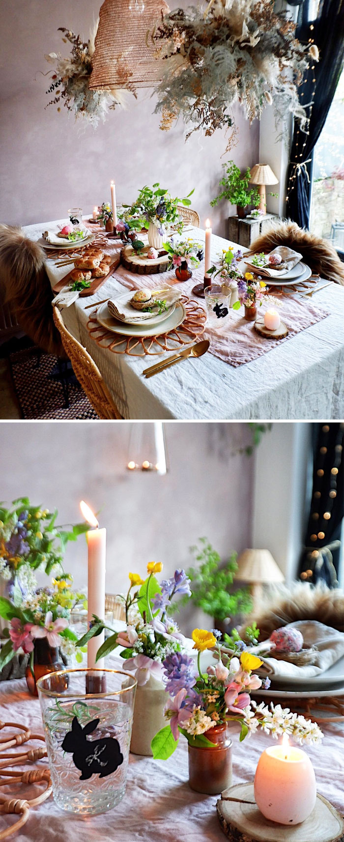 This Is What Our Easter Table Is Looking Like. It's So Nice To Make An Effort And Lay A Pretty Table, Even If It's Just Me And The Kids