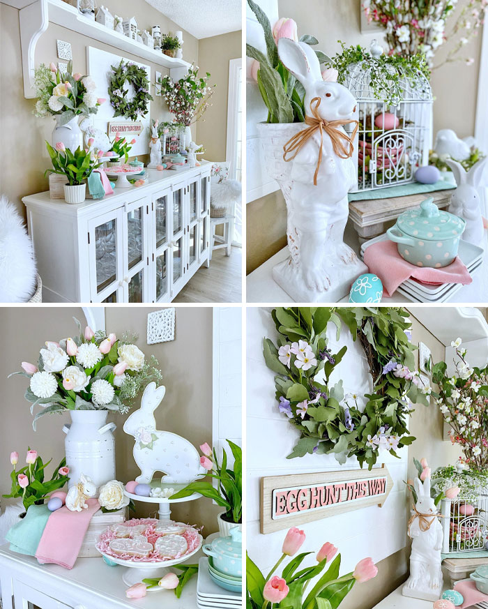 I Spent My Day Decorating The Kitchen Sideboard For Easter